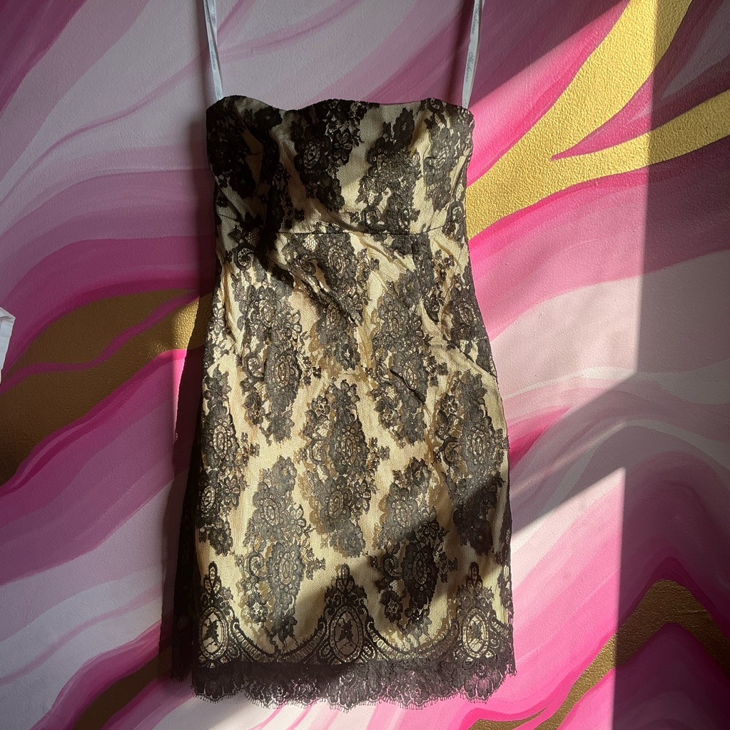 Shoshanna Black Lace Cocktail Dress Us Size 2